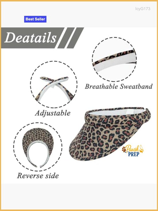 Wide Brim Sun Visor Hat Clip On Adjustable Outdoor Sports Golf Tennis UV main image 6